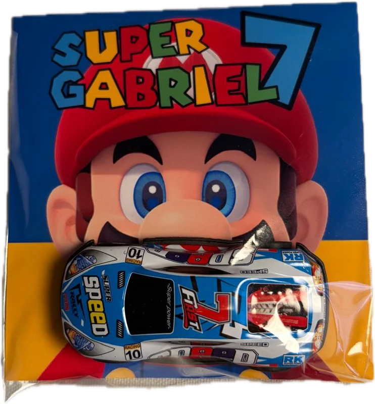 Detalle de cumpleaños personalizado con temática Super Mario